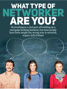 What type of Networker are you? – Julia Palmer  (MPAMAGAZINE.COM.AU)